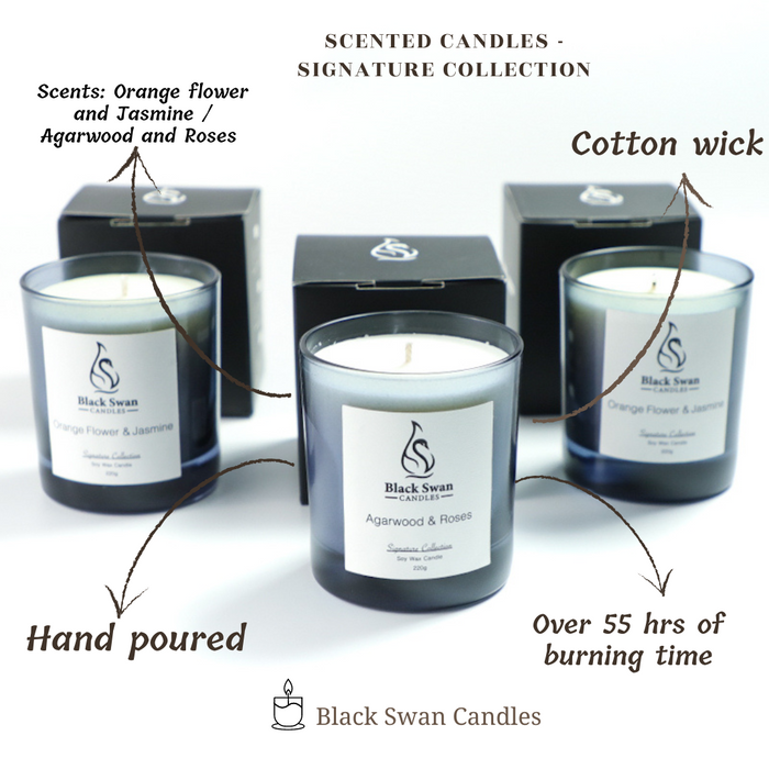 Scented Candle - Agarwood & Roses