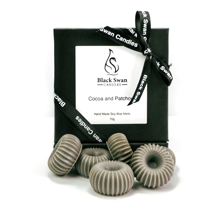 Black Swan Candles - Cocoa & Patchouli Wax Melts