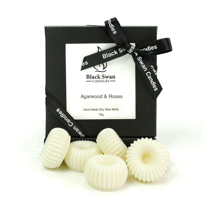 Black Swan Wax Melts , Signature Collection - Agarwood and Roses